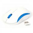 Mysz optyczna bezprz.Omega OM-0418 biało-niebieska
