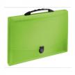 Teczka z rączką Essel. przegródkami Vivida zielona