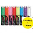 Marker kredowy PWE-8K biały ścięty UNI